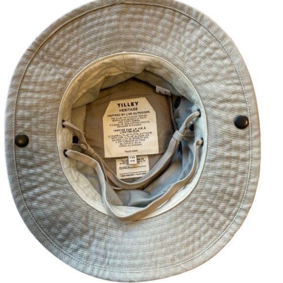 Tilley T3 Wanderer Hat Canvas Unisex 7 1/4 Khaki Green NEW - Picture 5 of 11